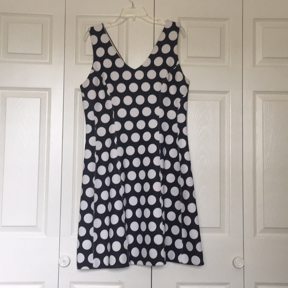 INC navy polka dot dress. Size XL